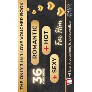Love&Co Editions THE ONLY 3-IN-1 LOVE COUPON BOOK FOR HIM Romantic, Sexy & Hot Vouchers (36 + 6 Blank) Couples Voucher Book, Date Night Ideas, Romantic Gift, Valentines Gift for Him (Spice Up Your Relationship!) Love&Co Editions THE ONLY 3-IN-1 LOVE COUPON BOOK FOR HIM Romantic, Sexy & Hot Vouchers (36 + 6 Blank) Couples Voucher Book, Date Night Ideas, Romantic Gift, Valentines Gift for Him (Spice Up Your Relationship!)