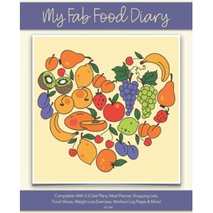 Diary, Fab Food My Fab Food Diary Compatible With 5:2 Diet Plans, Meal Planner, Shopping Lists, Food Values, Weight Loss Exercises, Workout Log Pages & More! CC:226 Diary, Fab Food My Fab Food Diary Compatible With 5:2 Diet Plans, Meal Planner, Shopping Lists, Food Values, Weight Loss Exercises, Workout Log Pages & More! CC:226
