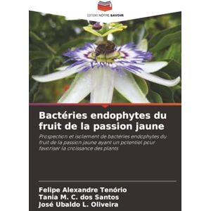 Alexandre Tenório, Felipe Bactéries endophytes du fruit de la passion jaune: Prospection et isolement de bactéries endophytes du fruit de la passion jaune ayant un potentiel pour favoriser la croissance des plants Alexandre Tenório, Felipe Bactéries endophytes du fruit de la passion jaune: Prospection et isolement de bactéries endophytes du fruit de la passion jaune ayant un potentiel pour favoriser la croissance des plants