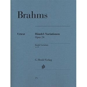 Brahms, Johannes Händel-Variations op. 24 piano (HN 272): Instrumentation: Piano solo Brahms, Johannes Händel-Variations op. 24 piano (HN 272): Instrumentation: Piano solo