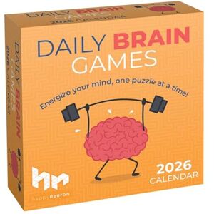 HappyNeuron Daily Brain Games 2026 Day-to-Day Calendar: Energize your mind a puzzle at a time HappyNeuron Daily Brain Games 2026 Day-to-Day Calendar: Energize your mind a puzzle at a time