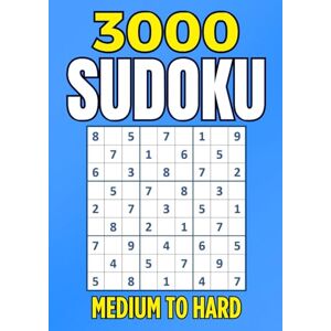 AZ MARG 3000 Sudoku Book: The Big Sudoku Puzzle Book for Adults 3000+ Challenging Puzzles from Medium to Hard with Solutions AZ MARG 3000 Sudoku Book: The Big Sudoku Puzzle Book for Adults 3000+ Challenging Puzzles from Medium to Hard with Solutions