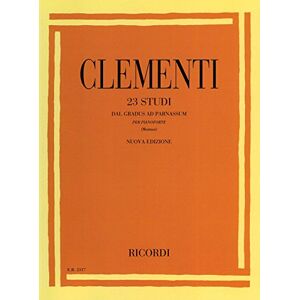 Muzio 23 STUDI DAL 'GRADUS AD PARNASSUM' PIANO Muzio 23 STUDI DAL 'GRADUS AD PARNASSUM' PIANO