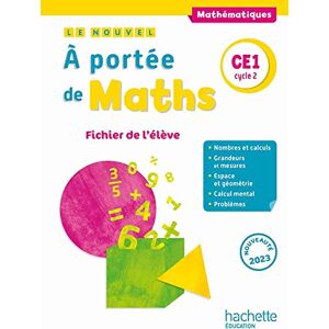 Lucas, Jean-Claude Le nouvel A portée de maths CE1 Fichier élève Ed. 2023 Lucas, Jean-Claude Le nouvel A portée de maths CE1 Fichier élève Ed. 2023