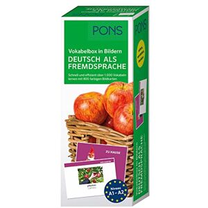 PONS Vokabelbox in Bildern Deutsch als Fremdsprache: Schnell und effizient über 1.000 Vokabeln lernen mit 800 farbigen Bildkarten. Mit Zugang zu PONS-App. PONS Vokabelbox in Bildern Deutsch als Fremdsprache: Schnell und effizient über 1.000 Vokabeln lernen mit 800 farbigen Bildkarten. Mit Zugang zu PONS-App.