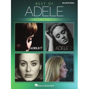 Adele Best of for Big Note Piano – 2nd Edition 12 Easy Piano Songs with Lyrics and Chords for Beginners and Advanced Players Hal Leonard Sheet Music Book (Easy Songbook) Adele Best of for Big Note Piano – 2nd Edition 12 Easy Piano Songs with Lyrics and Chords for Beginners and Advanced Players Hal Leonard Sheet Music Book (Easy Songbook)
