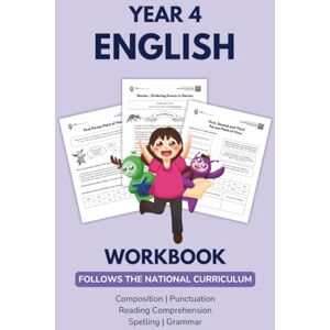 (UKVS), UK Virtual School Primary Year 4 English Workbook- Composition, Grammar, Punctuation, Reading Comprehension, and Spelling: 200+ Page Exercise Workbook for students (8” x 10”) (Primary English Workbooks) (UKVS), UK Virtual School Primary Year 4 English Workbook- Composition, Grammar, Punctuation, Reading Comprehension, and Spelling: 200+ Page Exercise Workbook for students (8” x 10”) (Primary English Workbooks)