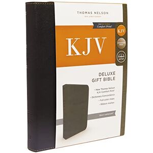 Thomas Nelson KJV Holy Bible: Deluxe Gift, Black Leathersoft, Red Letter, Comfort Print: King James Version: Holy Bible, King James Version Thomas Nelson KJV Holy Bible: Deluxe Gift, Black Leathersoft, Red Letter, Comfort Print: King James Version: Holy Bible, King James Version