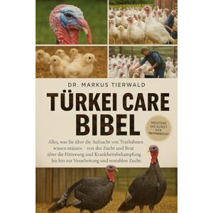 Tierwald, Dr. Markus TÜRKEI CARE BIBEL: Alles, was Sie über die Aufzucht von Truthähnen wissen müssen, von der Zucht und Brut über die Fütterung und Krankheitsbekämpfung bis hin zur Verarbeitung und rentablen Zucht Tierwald, Dr. Markus TÜRKEI CARE BIBEL: Alles, was Sie über die Aufzucht von Truthähnen wissen müssen, von der Zucht und Brut über die Fütterung und Krankheitsbekämpfung bis hin zur Verarbeitung und rentablen Zucht