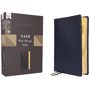Zondervan NASB, Wide Margin Bible, Genuine Leather, Calfskin, Navy, Red Letter, 1995 Text, Comfort Print: New American Standard Bible, Navy, Calfskin, Genuine ... Margin, Red Letter, 1995 Text, Comfort Print Zondervan NASB, Wide Margin Bible, Genuine Leather, Calfskin, Navy, Red Letter, 1995 Text, Comfort Print: New American Standard Bible, Navy, Calfskin, Genuine ... Margin, Red Letter, 1995 Text, Comfort Print