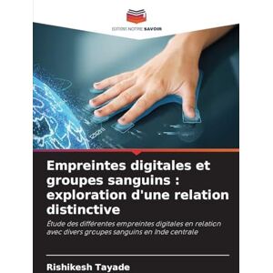 Tayade, Rishikesh Empreintes digitales et groupes sanguins: exploration d'une relation distinctive Tayade, Rishikesh Empreintes digitales et groupes sanguins: exploration d'une relation distinctive