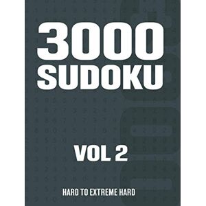 visugames 3000 Sudoku: Suduko Puzzle Book for Adults with Hard to Extreme Hard Puzzles Vol 2 visugames 3000 Sudoku: Suduko Puzzle Book for Adults with Hard to Extreme Hard Puzzles Vol 2