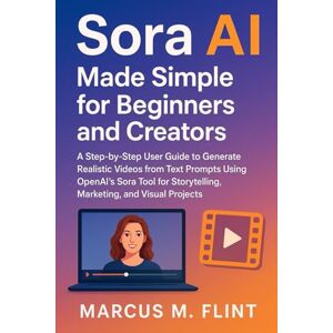 MARCUS, FLINT M. Sora AI Made Simple for Beginners and Creators: A Step-by-Step User Guide to Generate Realistic Videos from Text Prompts Using OpenAI’s Sora Tool for Storytelling, Marketing, and Visual Projects MARCUS, FLINT M. Sora AI Made Simple for Beginners and Creators: A Step-by-Step User Guide to Generate Realistic Videos from Text Prompts Using OpenAI’s Sora Tool for Storytelling, Marketing, and Visual Projects