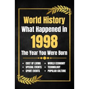 His, Deself World History What Happened in 1998: The Year You Were Born Major Events, Sports Highlights, Technological Advances, Cost of Living Changes and More His, Deself World History What Happened in 1998: The Year You Were Born Major Events, Sports Highlights, Technological Advances, Cost of Living Changes and More