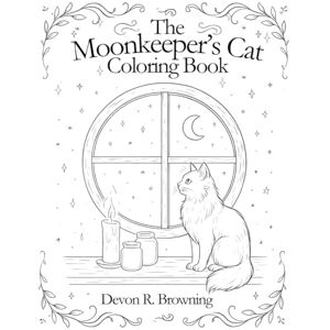 Browning, Devon R. The Moonkeeper’s Cat Coloring Book: A Whimsical Celestial Adventure with a Cozy Cat in Moonlit Scenes for Adults and Kids Browning, Devon R. The Moonkeeper’s Cat Coloring Book: A Whimsical Celestial Adventure with a Cozy Cat in Moonlit Scenes for Adults and Kids