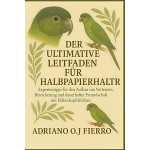 O.J FIERRO, ADRIANO DER ULTIMATIVE LEITFADEN FÜR HALBPAPIERHALTER: Expertentipps für den Aufbau von Vertrauen, Bereicherung und dauerhafter Freundschaft mit Falkenkopfsittichen O.J FIERRO, ADRIANO DER ULTIMATIVE LEITFADEN FÜR HALBPAPIERHALTER: Expertentipps für den Aufbau von Vertrauen, Bereicherung und dauerhafter Freundschaft mit Falkenkopfsittichen