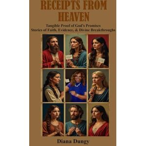 DUNGY, DIANA RECEIPTS FROM HEAVEN: “Tangible Proof of God’s Promise Stories of Faith, Evidence, & Divine Breakthroughs.” DUNGY, DIANA RECEIPTS FROM HEAVEN: “Tangible Proof of God’s Promise Stories of Faith, Evidence, & Divine Breakthroughs.”