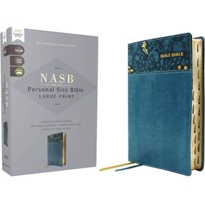 Zondervan NASB, Personal Size Bible, Large Print, Leathersoft, Teal, Red Letter, 1995 Text, Thumb Indexed, Comfort Print: New American Standard Bible, Teal, ... Size, Red Letter, 1995 Text, Comfort Print Zondervan NASB, Personal Size Bible, Large Print, Leathersoft, Teal, Red Letter, 1995 Text, Thumb Indexed, Comfort Print: New American Standard Bible, Teal, ... Size, Red Letter, 1995 Text, Comfort Print