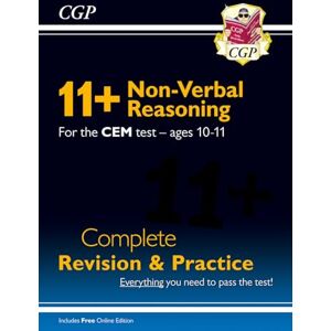 CGP Books 11+ CEM Non-Verbal Reasoning Complete Revision and Practice Ages 10-11 (with Online Edition): for the 2026 exams (CGP CEM 11+ Ages 10-11) CGP Books 11+ CEM Non-Verbal Reasoning Complete Revision and Practice Ages 10-11 (with Online Edition): for the 2026 exams (CGP CEM 11+ Ages 10-11)