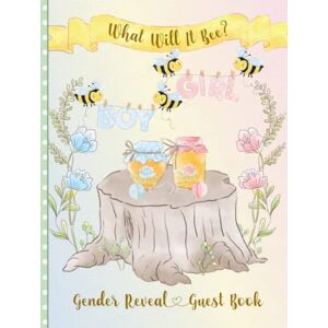 Press, Artsy Printing What Will It Bee? Gender Reveal Guest Book: Keepsake Sign-In Book with Baby Predictions & Advice. Bonus Gift Log & Photo Page. Blue & Pink Theme with Cute Bee, Flowers & Honey. Press, Artsy Printing What Will It Bee? Gender Reveal Guest Book: Keepsake Sign-In Book with Baby Predictions & Advice. Bonus Gift Log & Photo Page. Blue & Pink Theme with Cute Bee, Flowers & Honey.