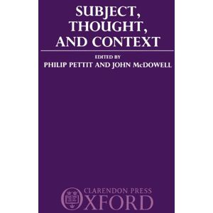 Philosophy Subject, Thought, And Context Philosophy Subject, Thought, And Context
