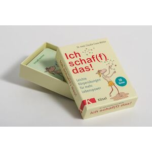 Croos-Müller, Claudia Ich schaf(f) das!: Leichte Körperübungen für mehr Lebenspower. 50 Karten Mit Stülpdeckelschachtel und Booklet Croos-Müller, Claudia Ich schaf(f) das!: Leichte Körperübungen für mehr Lebenspower. 50 Karten Mit Stülpdeckelschachtel und Booklet