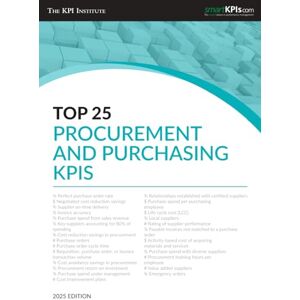 The KPI Institute Top 25 Procurement and Purchasing KPIs 2025 Edition The KPI Institute Top 25 Procurement and Purchasing KPIs 2025 Edition