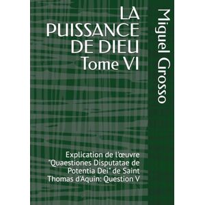 Grosso, Miguel LA PUISSANCE DE DIEU Tome VI: Explication de l'œuvre "Quaestiones Disputatae de Potentia Dei" de Saint Thomas d'Aquin: Question V (La Sagesse thomiste : Réflexions sur la Puissance de Dieu) Grosso, Miguel LA PUISSANCE DE DIEU Tome VI: Explication de l'œuvre "Quaestiones Disputatae de Potentia Dei" de Saint Thomas d'Aquin: Question V (La Sagesse thomiste : Réflexions sur la Puissance de Dieu)