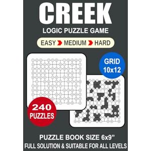 TheSmartBrain, Goody Creek Puzzle Book For Adults: 240 Puzzles Creek Great Logic Puzzle Game For Adults Seniors and Teens 3 Levels: Easy Medium and Hard Portable size 6x9 Inches. TheSmartBrain, Goody Creek Puzzle Book For Adults: 240 Puzzles Creek Great Logic Puzzle Game For Adults Seniors and Teens 3 Levels: Easy Medium and Hard Portable size 6x9 Inches.