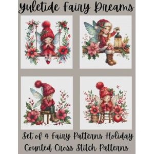 Media, Paper Moon Yuletide Fairy Dreams: Set of 4 Fairy Patterns Holiday Counted Cross Stitch Patterns Media, Paper Moon Yuletide Fairy Dreams: Set of 4 Fairy Patterns Holiday Counted Cross Stitch Patterns