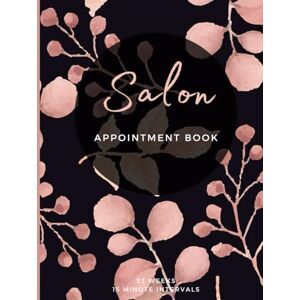 Books, Tooxy Salon Appointment Book: Year's Worth of Undated Hair Stylist Appointments with Daily 15 Minute Schedules, Yearly Overviews and Client Contact Pages Books, Tooxy Salon Appointment Book: Year's Worth of Undated Hair Stylist Appointments with Daily 15 Minute Schedules, Yearly Overviews and Client Contact Pages