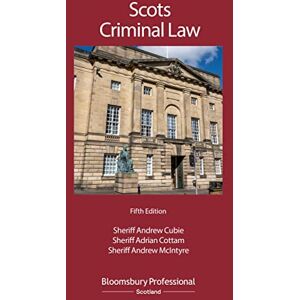 Cubie, Sheriff Andrew Scots Criminal Law Cubie, Sheriff Andrew Scots Criminal Law