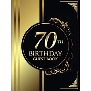 Guest Books, Brilliant 70th Birthday Guest Book: Black and Gold Luxury Birthday Guest Book Elegant Floral Design Guest Message and Thoughts Guest Books, Brilliant 70th Birthday Guest Book: Black and Gold Luxury Birthday Guest Book Elegant Floral Design Guest Message and Thoughts