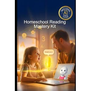 Constant, Dr. Gene A Homeschool Reading Mastery Kit: Homeschool Journal for Mom. Complete Phonics Workbook with FREE AI Tutor That Speaks & Listens—CVC Words, Sight Words, Fluency, Comprehension Constant, Dr. Gene A Homeschool Reading Mastery Kit: Homeschool Journal for Mom. Complete Phonics Workbook with FREE AI Tutor That Speaks & Listens—CVC Words, Sight Words, Fluency, Comprehension