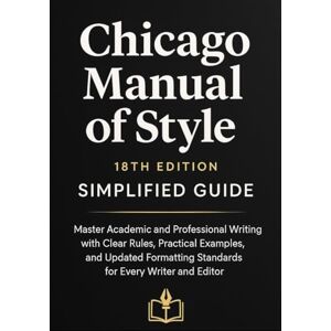 Slade, Noah Chicago Manual of Style 18TH Edition Simplified Guide: Master Academic and Professional Writing with Clear Rules, Practical Examples, and Updated Formatting Standards for Every Writer and Editor Slade, Noah Chicago Manual of Style 18TH Edition Simplified Guide: Master Academic and Professional Writing with Clear Rules, Practical Examples, and Updated Formatting Standards for Every Writer and Editor