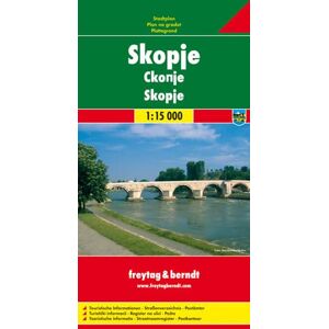 Freytag & Berndt Skopje City Map: Stadskaart 1:15 000 Freytag & Berndt Skopje City Map: Stadskaart 1:15 000