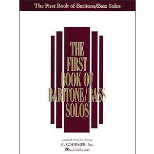 Various The First Book Of Baritone/Bass Solos Various The First Book Of Baritone/Bass Solos
