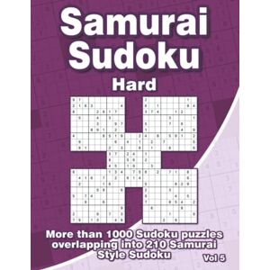 Books & Publishing, Flatline Hard Samurai Sudoku Puzzles for Advanced: Difficult Samurai Style Sudoku Book with 1000 Puzzles for Adults & Clever Kids Books & Publishing, Flatline Hard Samurai Sudoku Puzzles for Advanced: Difficult Samurai Style Sudoku Book with 1000 Puzzles for Adults & Clever Kids