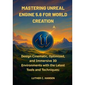 Hansen, Luther C. Mastering Unreal Engine 5.6 for World Creation: Design Cinematic, Optimized, and Immersive 3D Environments with the Latest Tools and Techniques Hansen, Luther C. Mastering Unreal Engine 5.6 for World Creation: Design Cinematic, Optimized, and Immersive 3D Environments with the Latest Tools and Techniques