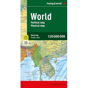 World Map, Political Physical, English, folded Map: 1:20.000.000 World Map, Political Physical, English, folded Map: 1:20.000.000