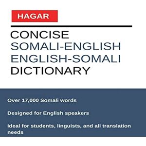Dictionaries, Hagar Concise Somali-English/English-Somali Dictionary Dictionaries, Hagar Concise Somali-English/English-Somali Dictionary
