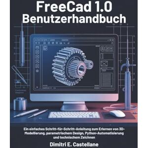 E. Castellane, Dimitri Freecad 1.0 Benutzerhandbuch: Ein einfaches Schritt-für-Schritt-Anleitung zum Erlernen von 3D-Modellierung, parametrischem Design, Python-Automatisierung und technischem Zeichnen E. Castellane, Dimitri Freecad 1.0 Benutzerhandbuch: Ein einfaches Schritt-für-Schritt-Anleitung zum Erlernen von 3D-Modellierung, parametrischem Design, Python-Automatisierung und technischem Zeichnen