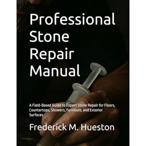 Hueston, Frederick M Professional Stone Repair Manual: A Field-Based Guide to Expert Stone Repair for Floors, Countertops, Showers, Furniture, and Exterior Surfaces Hueston, Frederick M Professional Stone Repair Manual: A Field-Based Guide to Expert Stone Repair for Floors, Countertops, Showers, Furniture, and Exterior Surfaces