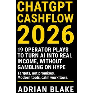 Blake, Adrian ChatGPT Cashflow 2026: 19 Operator Plays to Turn AI into Real Income, Without Gambling on Hype Blake, Adrian ChatGPT Cashflow 2026: 19 Operator Plays to Turn AI into Real Income, Without Gambling on Hype