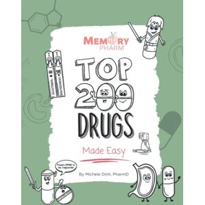 Dinh, Michele Top 200 Drugs Made Easy: Pharmacology Coloring Book Dinh, Michele Top 200 Drugs Made Easy: Pharmacology Coloring Book