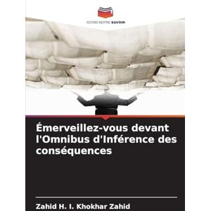 Zahid, Zahid H I Khokhar Émerveillez-vous devant l'Omnibus d'Inférence des conséquences Zahid, Zahid H I Khokhar Émerveillez-vous devant l'Omnibus d'Inférence des conséquences