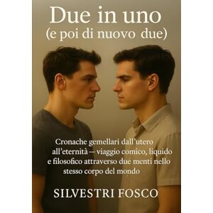 Silvestri, Fosco Due in uno (e poi di nuovo due): Cronache gemellari dall’utero all’eternità — viaggio comico, liquido e filosofico attraverso due menti nello stesso corpo del mondo Silvestri, Fosco Due in uno (e poi di nuovo due): Cronache gemellari dall’utero all’eternità — viaggio comico, liquido e filosofico attraverso due menti nello stesso corpo del mondo