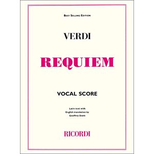 Giuseppe Verdi Requiem. Mixed Choir And Piano/Organ. Score Giuseppe Verdi Requiem. Mixed Choir And Piano/Organ. Score