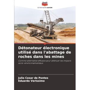 de Pontes, Julio César Détonateur électronique utilisé dans l'abattage de roches dans les mines: Comme alternative efficace pour atténuer les impacts socio-environnementaux de Pontes, Julio César Détonateur électronique utilisé dans l'abattage de roches dans les mines: Comme alternative efficace pour atténuer les impacts socio-environnementaux