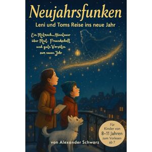 Schwarz, Alexander Neujahrsfunken – Leni und Toms Reise ins neue Jahr: Ein Mitmach-Abenteuer über Mut, Freundschaft und gute Vorsätze zum neuen Jahr Für Kinder von 8–11 Jahren – zum Vorlesen ab 7 Schwarz, Alexander Neujahrsfunken – Leni und Toms Reise ins neue Jahr: Ein Mitmach-Abenteuer über Mut, Freundschaft und gute Vorsätze zum neuen Jahr Für Kinder von 8–11 Jahren – zum Vorlesen ab 7